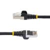 StarTech.com 3ft CAT6a Ethernet Cable, Black Low Smoke Zero Halogen (LSZH) 10 GbE 100W PoE S/FTP Snagless RJ-45 Network Patch Cord