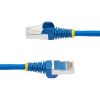 StarTech.com 10ft CAT6a Ethernet Cable, Blue Low Smoke Zero Halogen (LSZH) 10 GbE 100W PoE S/FTP Snagless RJ-45 Network Patch Cord