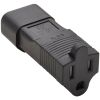 Tripp Lite Computer Power Cord Adapter 10A 125V NEMA 5-15R to C14 Black