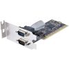 StarTech.com 2-Port PCI RS232 Serial Adapter Card, Dual Serial DB9 Ports, Expansion/Controller Card, Windows/Linux, Standard/Low Profile