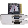 StarTech.com 2-Port PCI RS232 Serial Adapter Card, Dual Serial DB9 Ports, Expansion/Controller Card, Windows/Linux, Standard/Low Profile