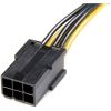 StarTech.com Power Adapter Cable - PCI Express - 6 Pin - 8 Pin - PCIe