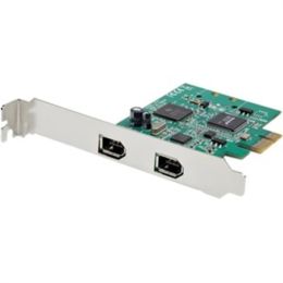 StarTech.com 2 Port 1394a PCI Express FireWire Card - TI TSB82AA2 Chipset - Plug-and-Play - PCIe FireWire Adapter (PEX1394A2V2)