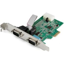 StarTech.com 2-port PCI Express RS232 Serial Adapter Card - PCIe to Dual Serial DB9 RS-232 Controller - 16950 UART - Windows and Linux