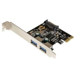 StarTech.com 2 Port PCI Express PCIe SuperSpeed USB 3.0 Controller Card w/ SATA Power