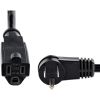 StarTech.com 6ft (2m) Power Extension Cord, Right Angle NEMA 5-15P to NEMA 5-15R, 13A 125V, 16AWG, Black, Flat Outlet Extension Cable