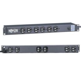 Tripp Lite Power Strip Rackmount Metal 120V 5-15R 12 Outlet 15' Cord 1URM