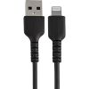 StarTech.com 6 inch/15cm Durable Black USB-A to Lightning Cable, Rugged Heavy Duty Charging/Sync Cable for Apple iPhone/iPad MFi Certified