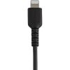 StarTech.com 6 inch/15cm Durable Black USB-A to Lightning Cable, Rugged Heavy Duty Charging/Sync Cable for Apple iPhone/iPad MFi Certified