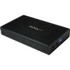 StarTech.com 3.5in Black USB 3.0 External SATA III Hard Drive Enclosure with UASP for SATA 6 Gbps - Portable External HDD