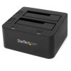 StarTech.com Dual-Bay USB 3.0 to SATA Hard Drive Docking Station, 2.5/3.5" SATA I/II/III, SSD/HDD Dock, USB Hard Drive Bay, Top-Loading