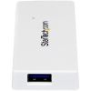 StarTech.com Portable 4 Port SuperSpeed Mini USB 3.0 Hub - White